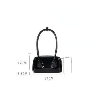 Sac À Bandoulière En Pu Pour Femme, 1 Pièce, Série Simple, Décontracté, Couleur Unie h5 Image5