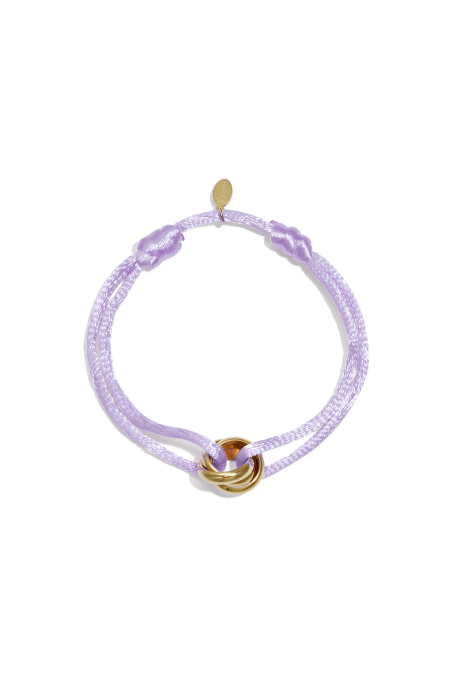 Bracelet en acier inoxydable à nœud satiné