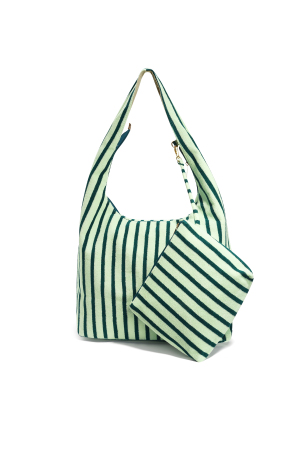 Sacs Cabas Rayés En Polyester Simple, Accessoires Du Quotidien h5 Image4