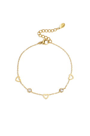 Bracelet Avec Charms Coeur Et Diamants h5 