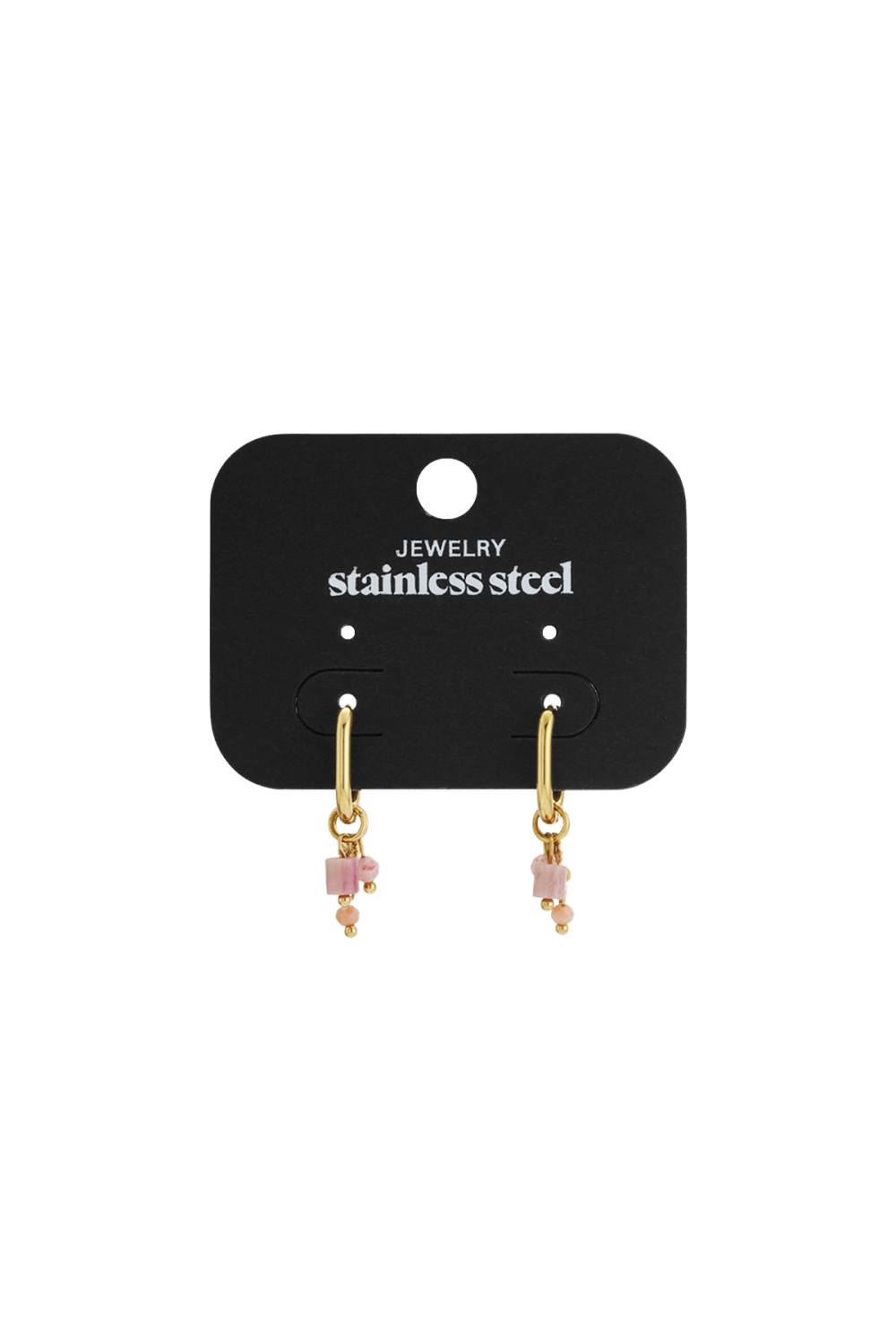 Boucle D'oreille Avec Perles Noires h5Image7