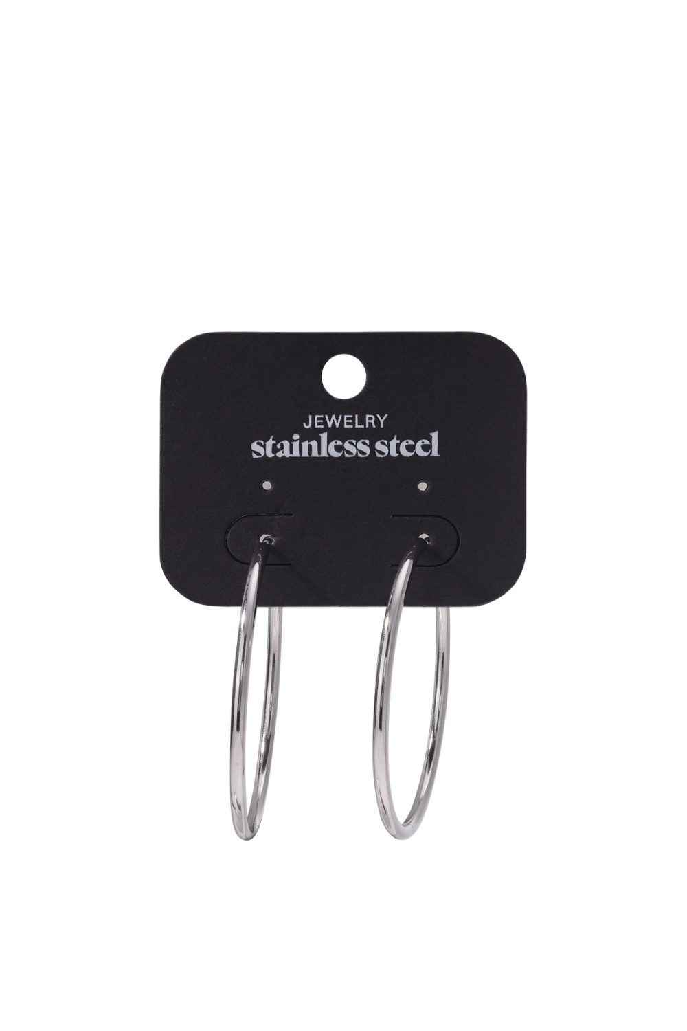 Boucles D'oreilles En Acier Inoxydable Créoles Grand Image3