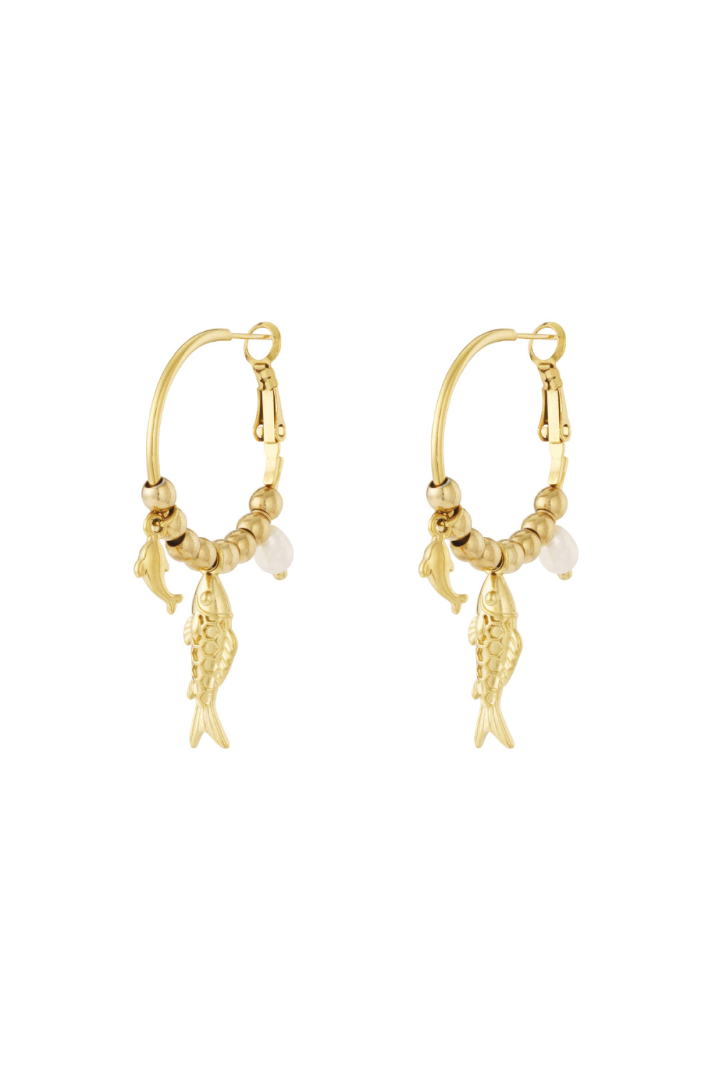 Boucles D'Oreilles Pendantes En Forme De Poisson Image3