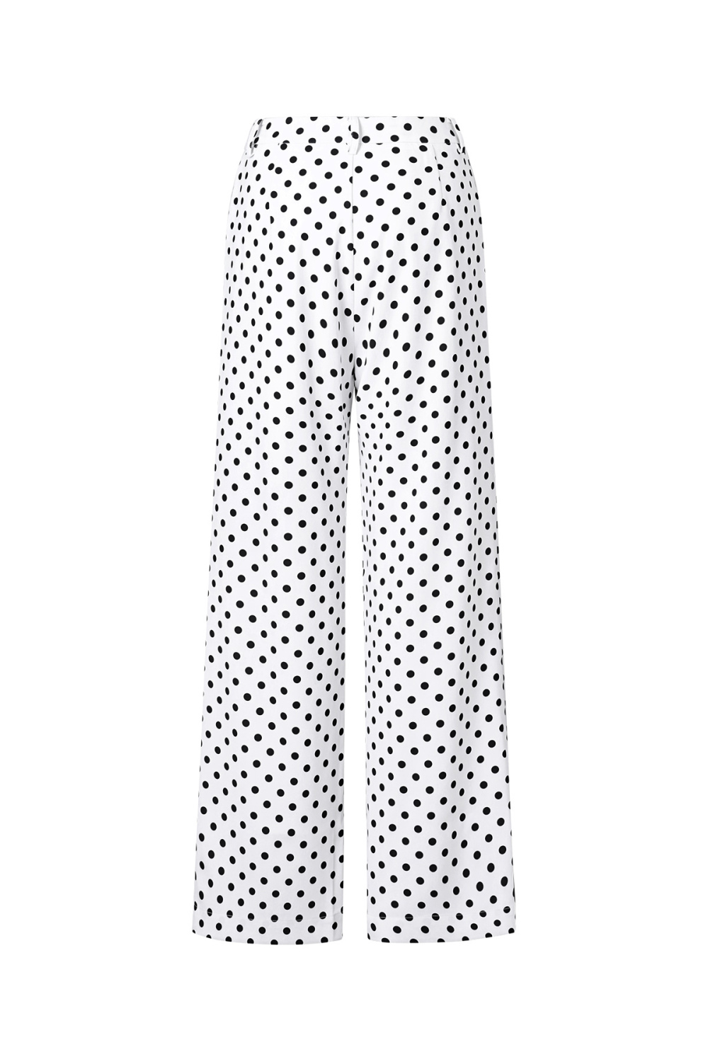 Tissu Polyester Fibre Femmes Pantalons Droits Élégants Points h5Image3