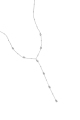 couleur argent/Collier de perles en forme de larme Image3