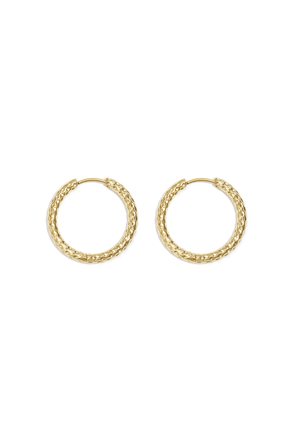 Petites Boucles D'Oreilles À Motifs En Acier Inoxydable 