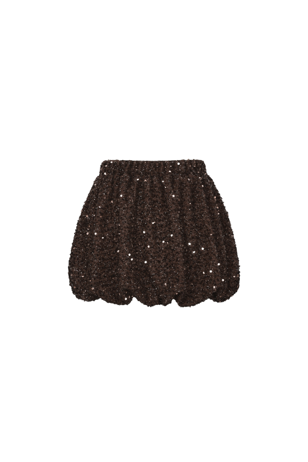 Jupe Courte Femme En Fibre De Polyester Tissée Élégante Paillettes Image9