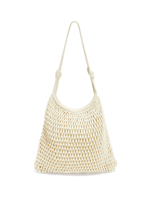 Sacs De Plage Couleur Unie En Coton Décontracté Accessoires Du Quotidien h5 Image3