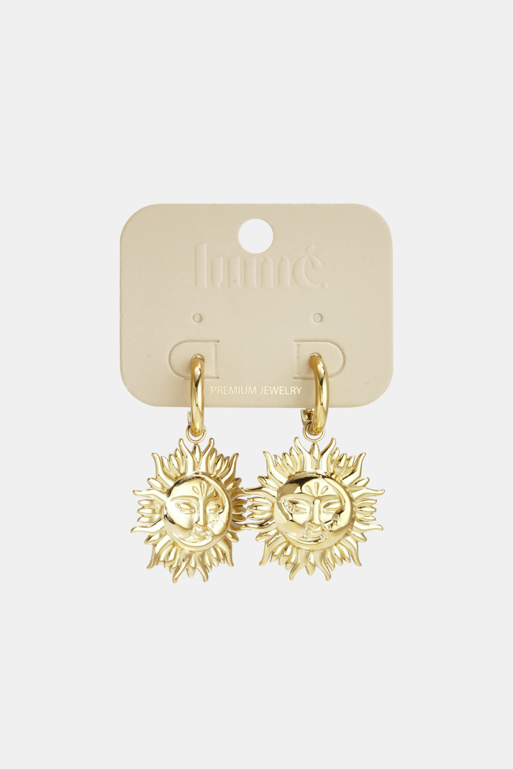 Boucles D'Oreilles Pendantes En Acier Inoxydable, Collection Soleil, Style Décontracté Et Simple Pour Femmes Image5