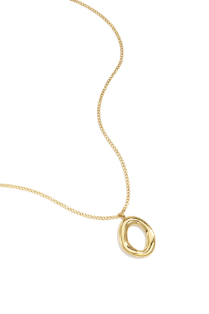 Collier Avec Pendentif Ovale Organique h5