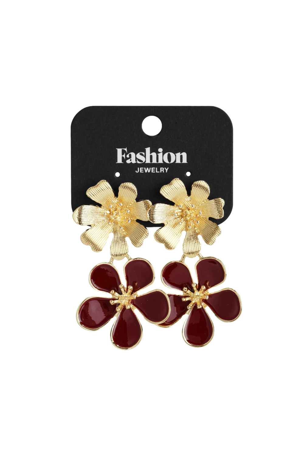 Boucles D'oreilles 2 Fois Fleur Image5