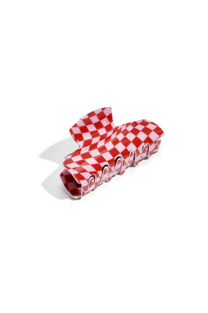 Pinces À Cheveux À Carreaux Décontractées En Acétate Imitation Feuille Accessoires De Saint-Valentin h5 