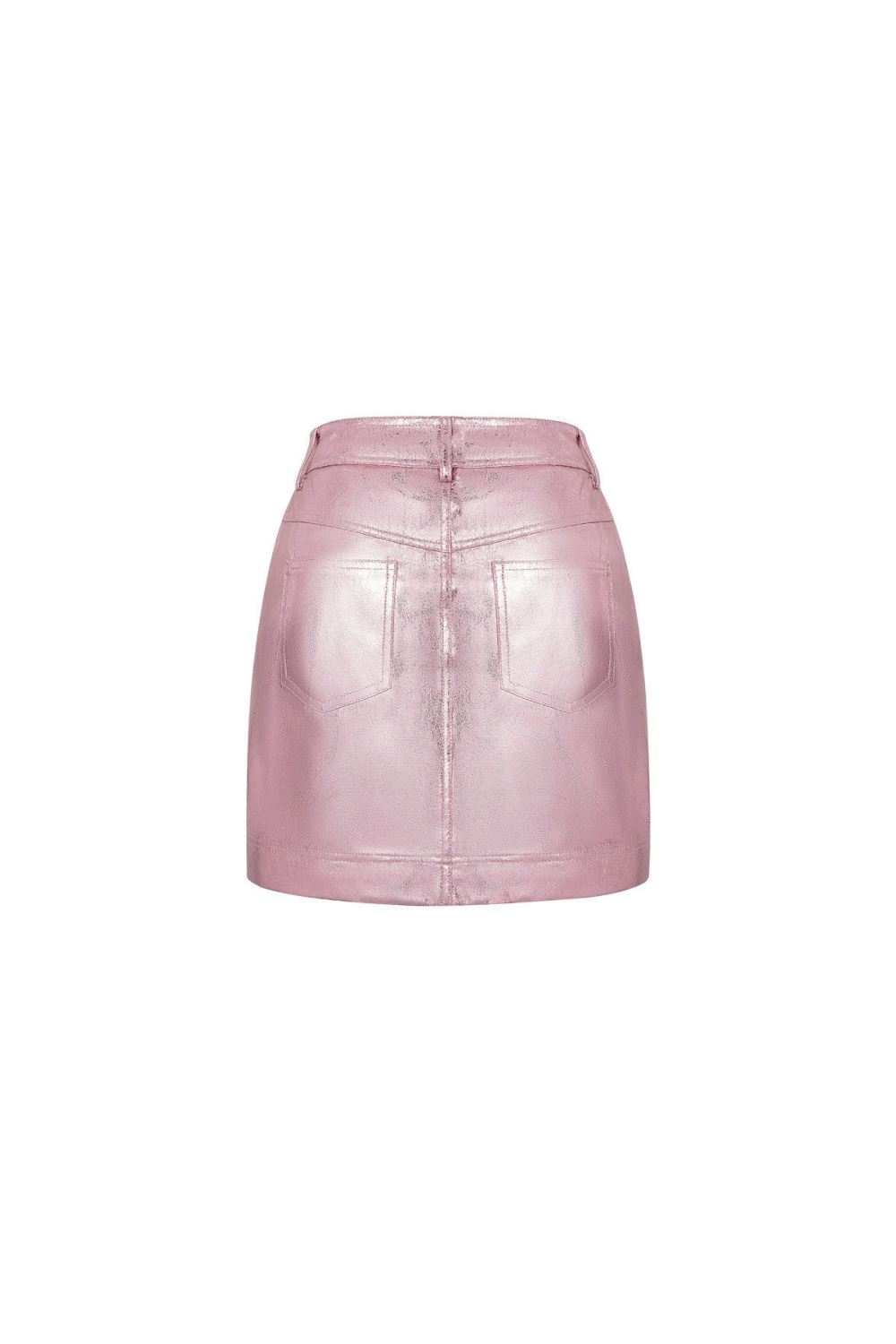 Jupe Mini En Pu Sexy Couleur Unie Printemps/Été Image6