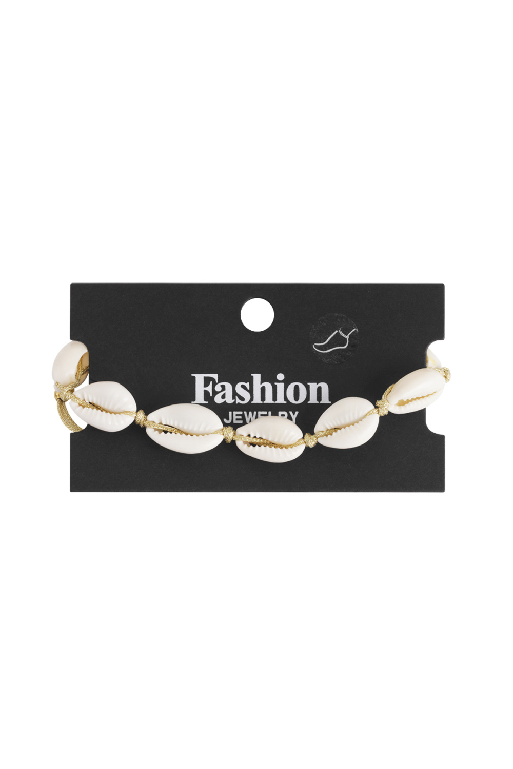 Anklet Shell Beach Couleur Or Coquilles Image3