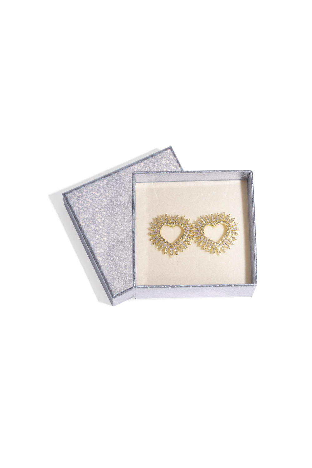 Boucles D'Oreilles À Tige En Cuivre En Forme De Cœur, Élégantes, De Noël, Luxueuses, Bijoux Pour Femmes Image2