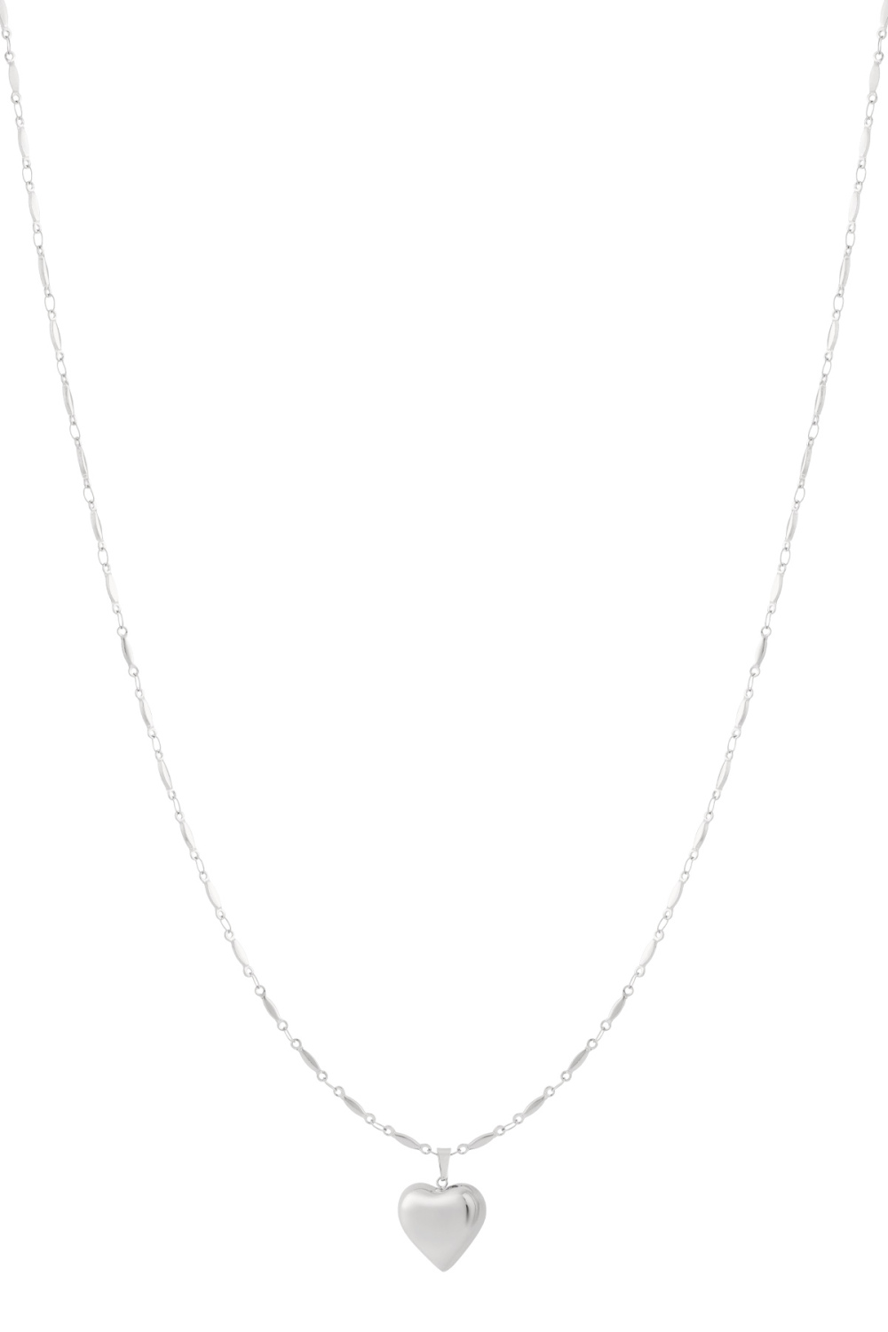 Colliers Pendentifs En Acier Inoxydable En Forme De Cœur, Décontractés Et Quotidiens Image3