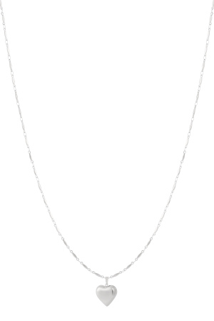 Colliers Pendentifs En Acier Inoxydable En Forme De Cœur, Décontractés Et Quotidiens h5 Image3