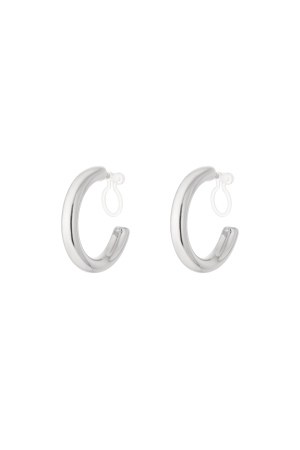 Boucles D'Oreilles Créoles Lumineuses À Clip h5 Image3