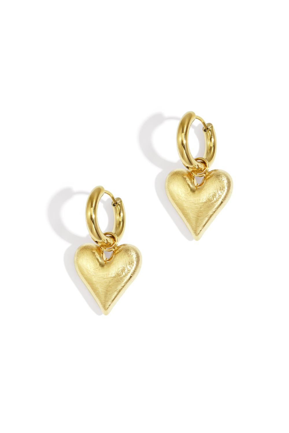 Boucles D'Oreilles Pendantes En Forme De Cœur, Série Simple Et Décontractée Pour Le Quotidien, Bijoux Pour Femmes 