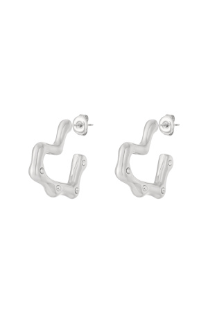 Boucles D'Oreilles Créoles En Acier Inoxydable Cœur Daily Daily Bijoux Pour Femmes h5 Image3