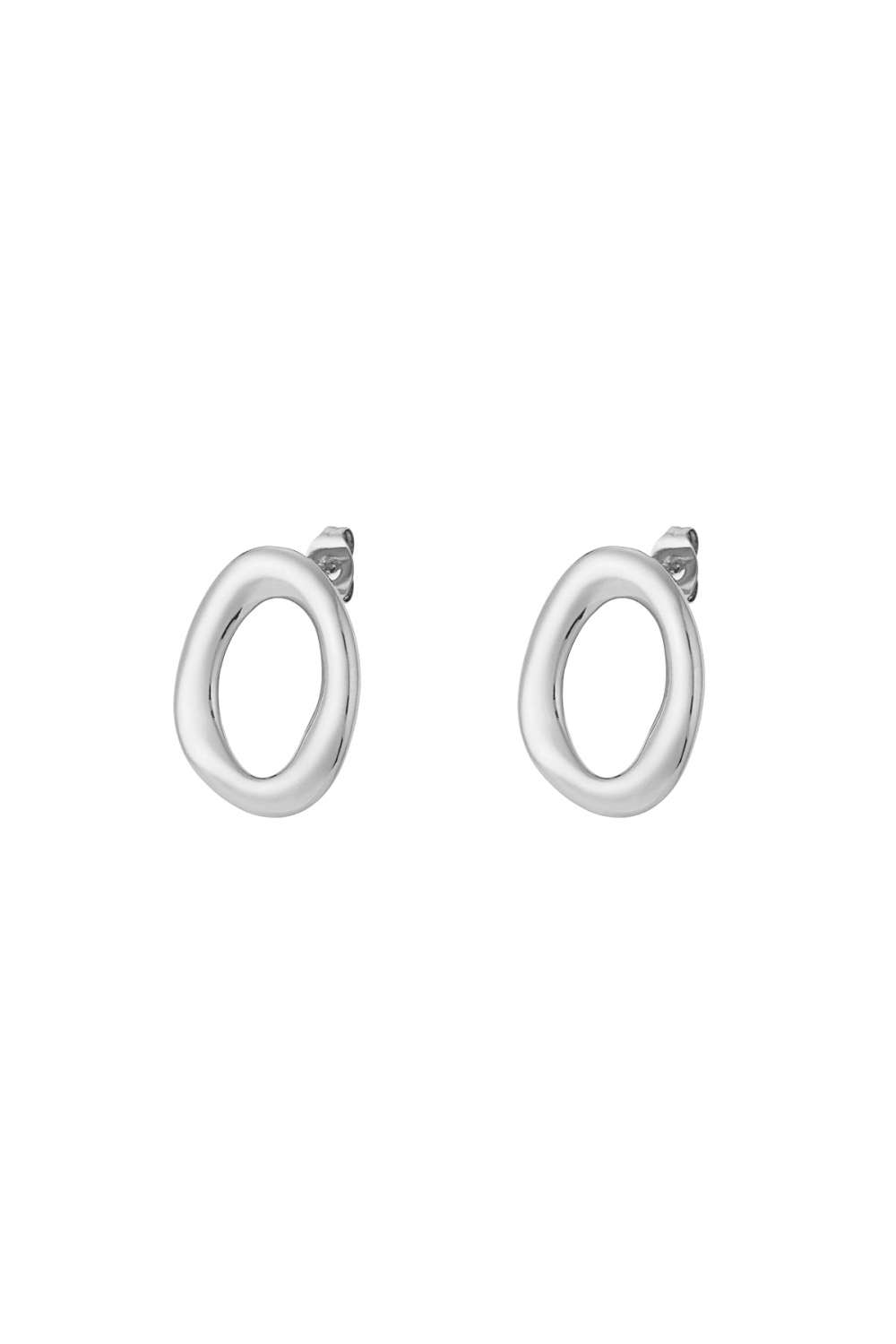 Boucles D'Oreilles Ovales Modernes h5Image3