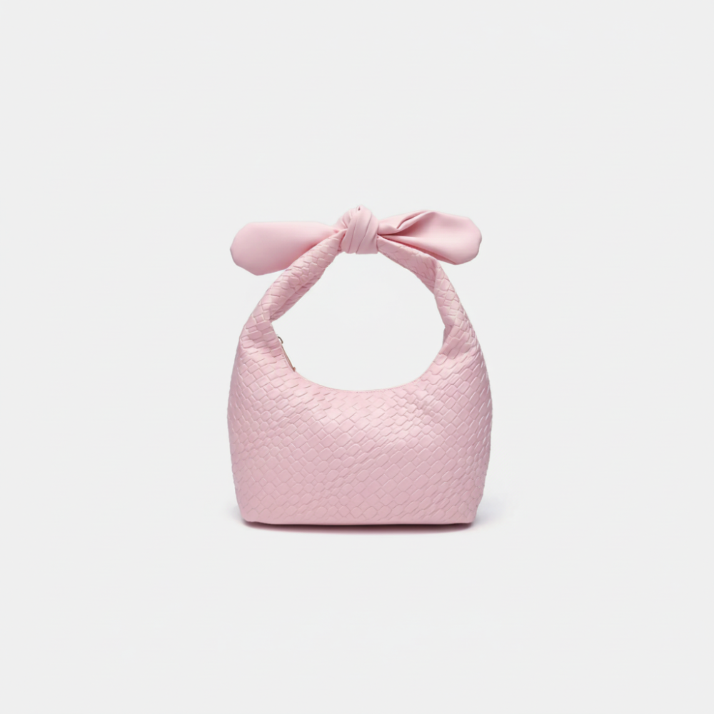 Sac À Main Pour Femme En Pu Avec Nœud Papillon, Série Simple, 1 Pièce Image2