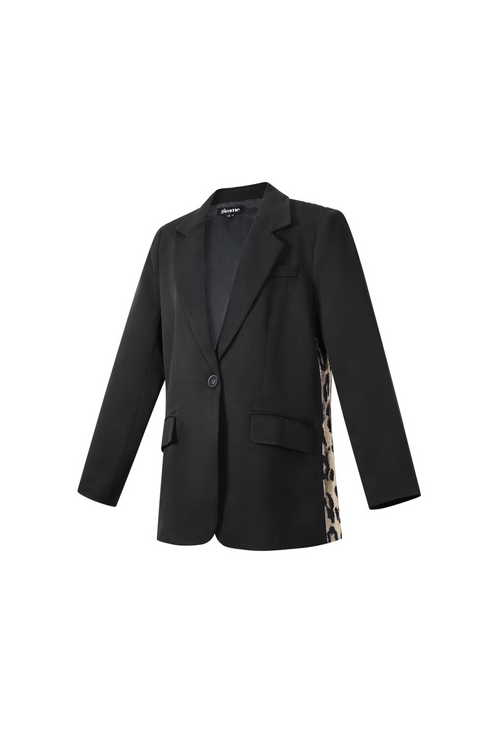 Tissu Polyester Fibre Ensemble De Costume Femme Casual Imprimé Léopard Image2