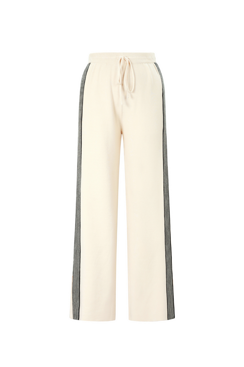 Pantalon Tricoté À Rayures 