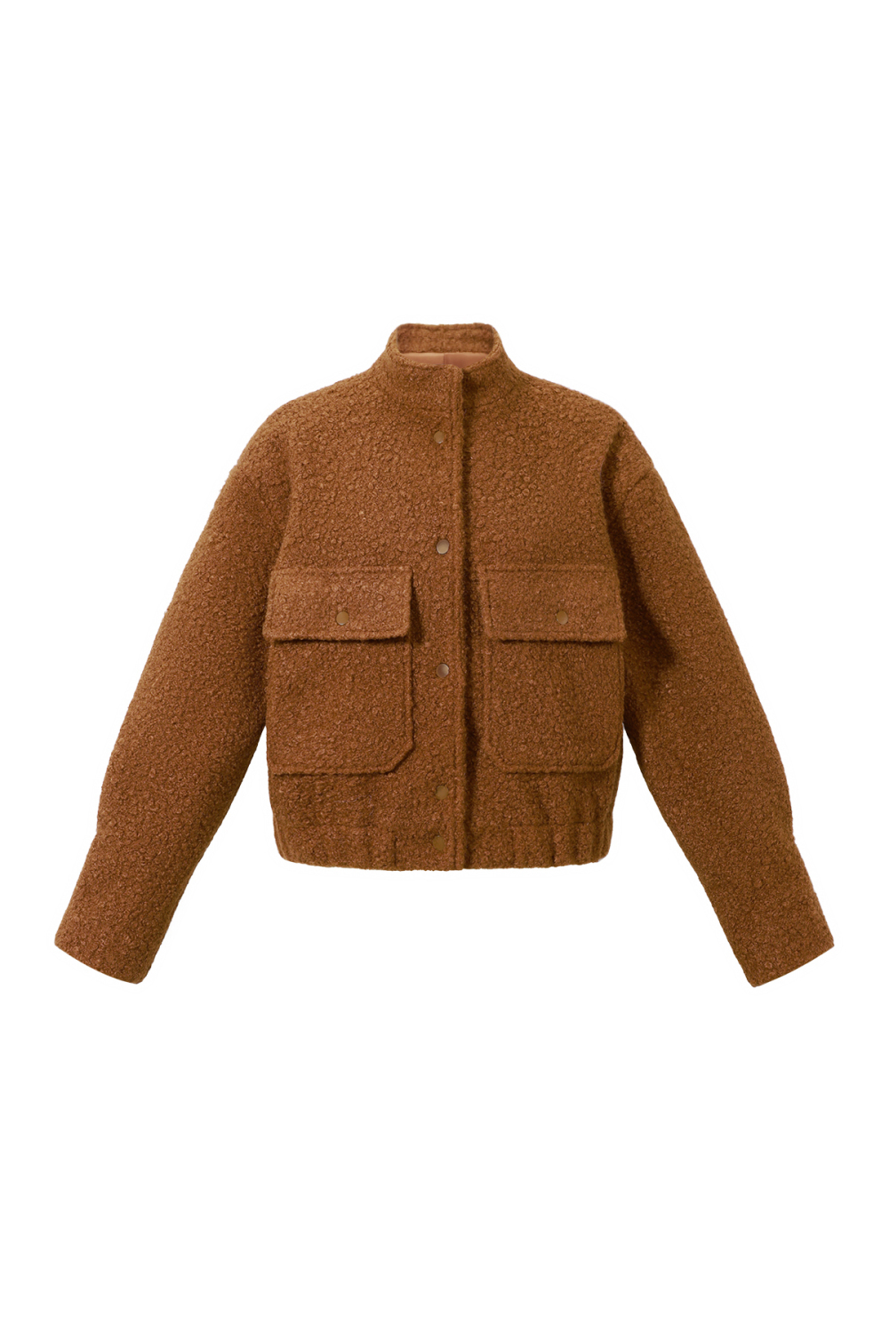 Veste Femme En Fibre De Polyester Tissée Style Décontracté Couleur Unie Automne/Hiver 