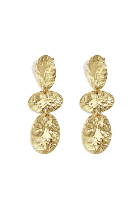 Boucles d'oreilles pendantes en acier inoxydable, forme irrégulière, collection décontractée et simple pour femmes