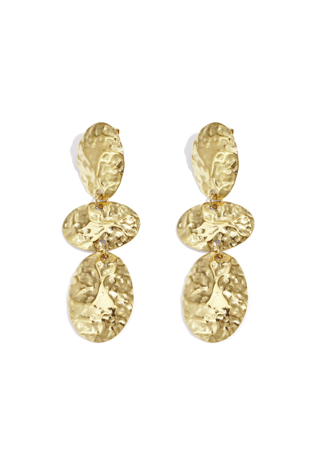 Boucles D'Oreilles Pendantes En Acier Inoxydable, Forme Irrégulière, Collection Décontractée Et Simple Pour Femmes Image4