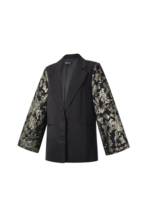 Tissu Polyester Fibre Ensemble De Costume Femme Élégant Imprimé Floral 3 Pièces h5 Image2