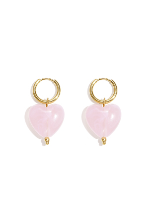Boucles D'Oreilles Avec Des Perles En Forme De Cœur h5
