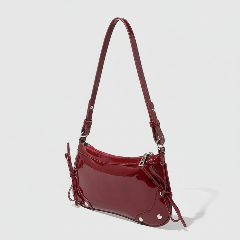 Sac À Bandoulière Femme Élégant En Pu Uni, Collection Simple Series (1 Pièce) Image2