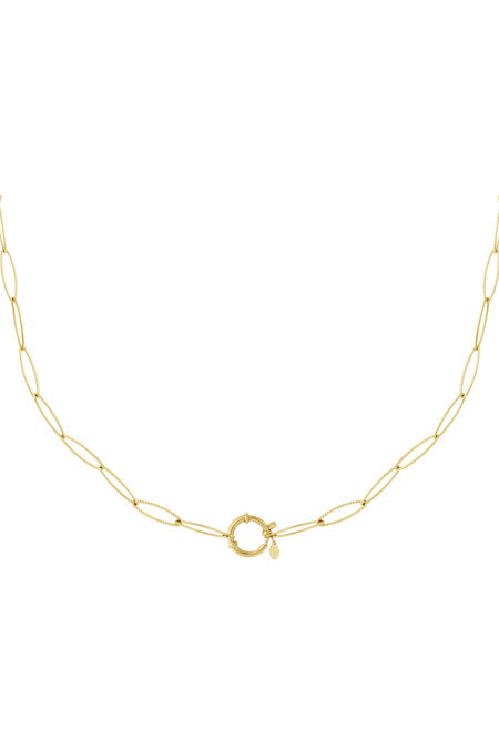 Collier boucle dorée