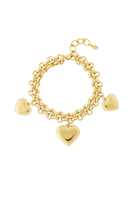 Bracelet Trio cœur audacieux