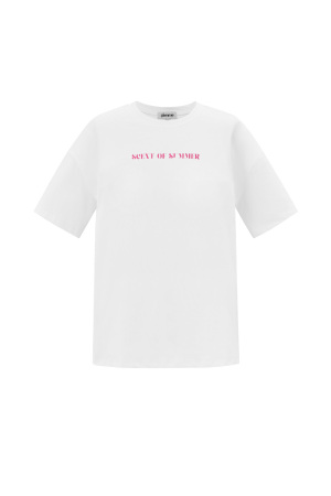 Coton T-Shirt Femme Casual Lettres h5