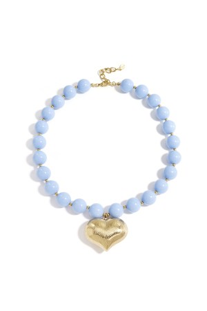 Collier De Perles Avec Cœur Suspendu h5 Image4