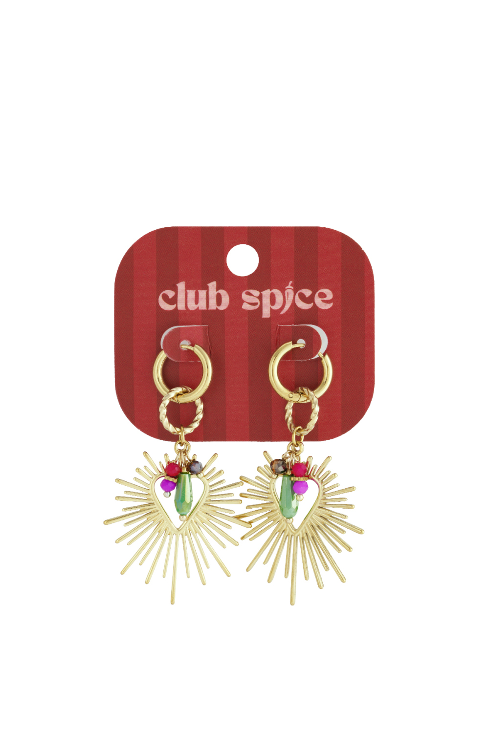 Boucles D'Oreilles À Breloques Happy Heart Brillantes h5Image5