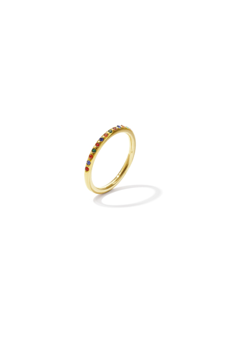 Bague minimaliste ornée de pierres