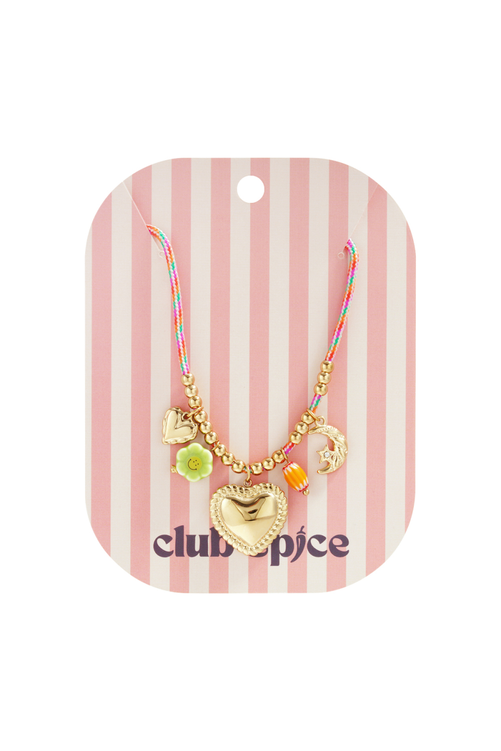 Collier En Cordon Coloré Avec Pendentifs Variés Image4