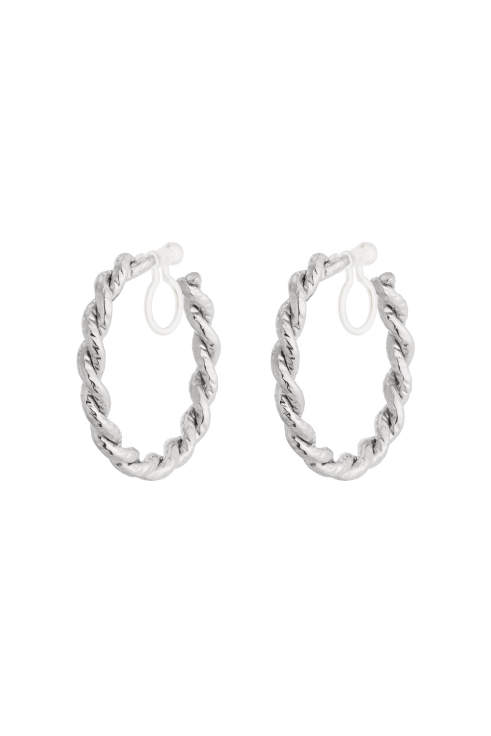 Boucles D'Oreilles Créoles À Clip De Luxe Image3