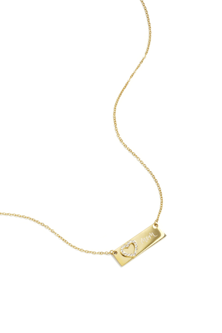 Collier avec photo et cœur