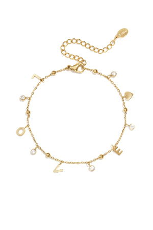 Bracelet D'Amour Avec Pierres Pendantes h5 
