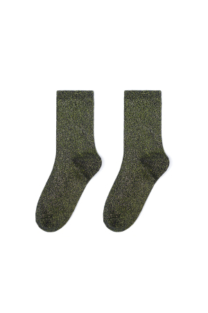 Chaussettes Mi-Mollet En Coton, Couleur Unie, Style Décontracté, Coupe Polyvalente h5 Image2