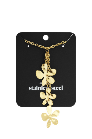 Colliers Pendentifs En Acier Inoxydable Fleur Casual Daily Simple Série Bijoux Pour Femmes h5 Image5