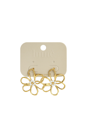 Boucles D'Oreilles À Tige En Acier Inoxydable, Série Fleur, Décontractée, Simple Et Quotidienne, Bijoux Pour Femmes h5 Image4
