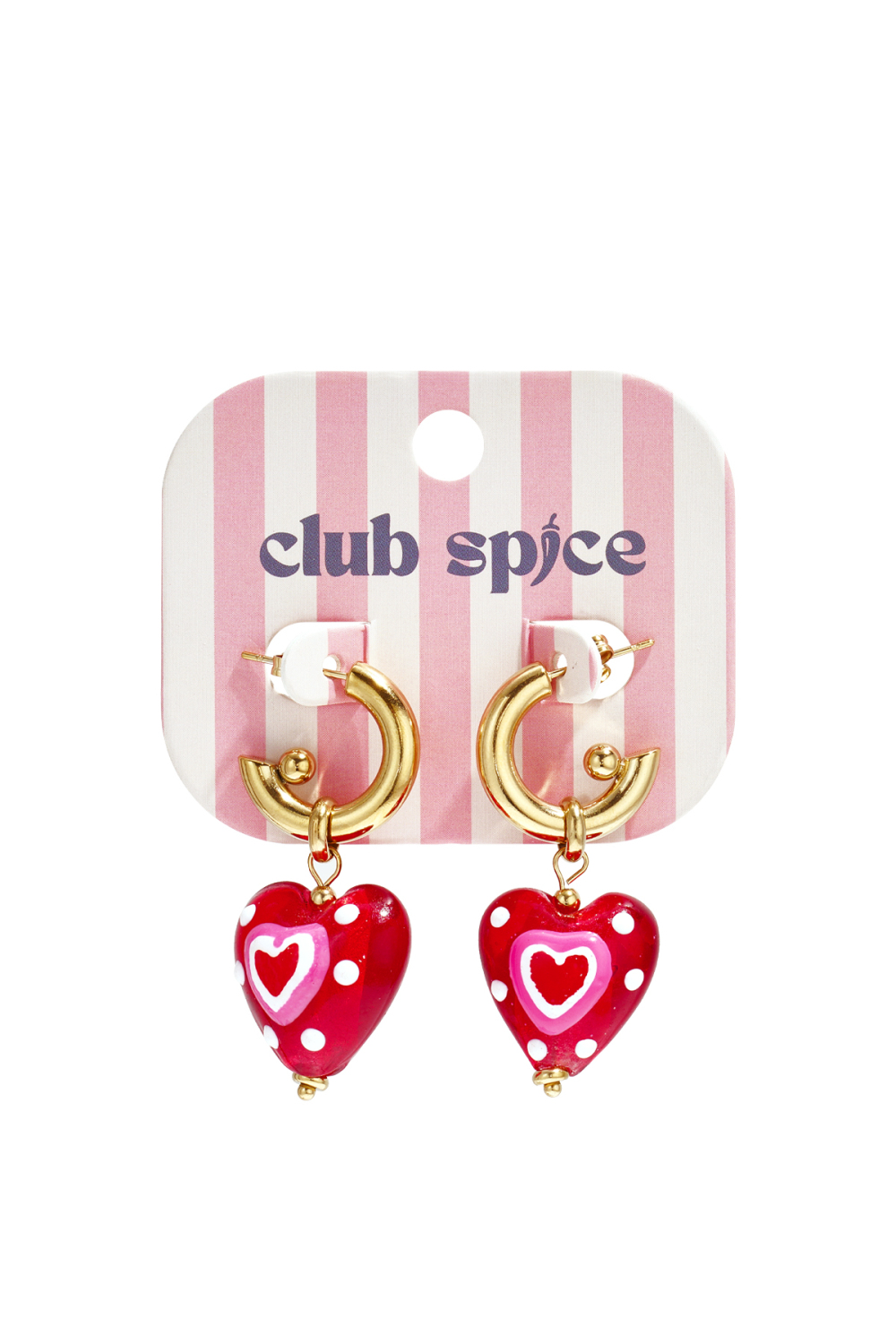 Boucles D'Oreilles Avec Pendentif En Forme De Cœur h5Image5