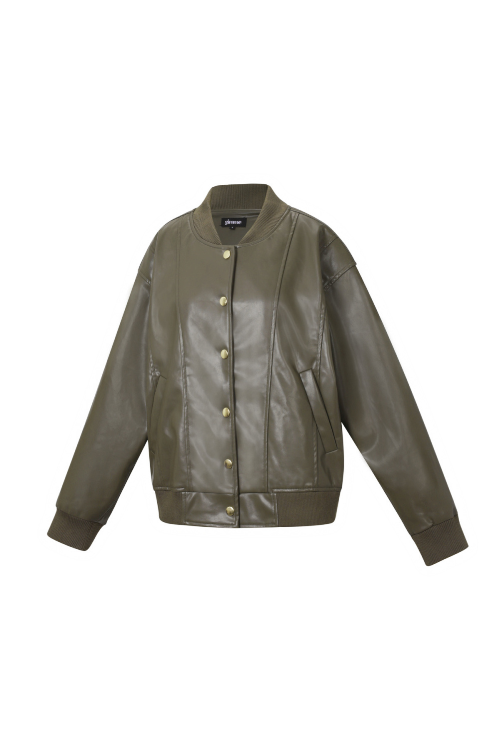 Tissu Polyester Fibre Veste Bomber Femme Automne/Hiver Style Urbain h5Image2