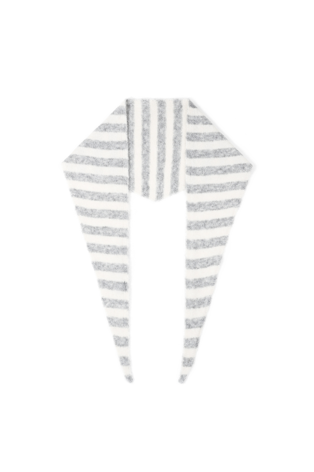 Écharpe Triangulaire À Rayures Minimalistes 